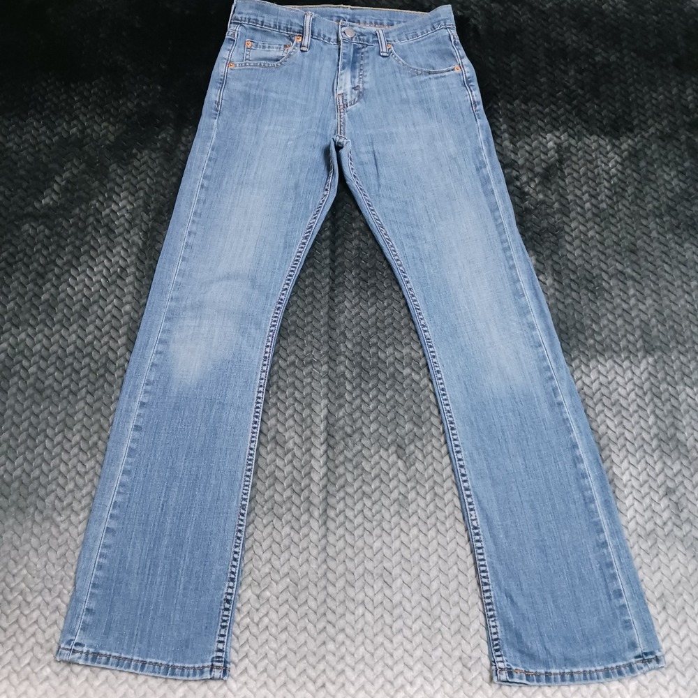 Levi's 527 Jeans Men's 28x30 Blue Cotton Denim Bootcut Faded Slim-Fit Stretch